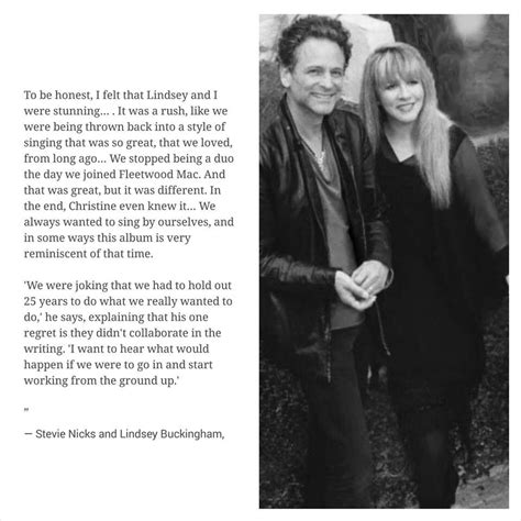 Fleetwood mac singer lindsey buckingham and his wife of 21 years kristen messner are splitting up. Stevie & Lindsey | Stevie nicks fleetwood mac, Stevie ...