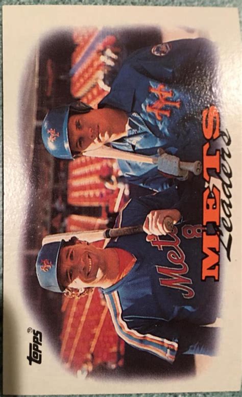 Mets Leaders G Carter K Mcreynolds 579 Prices 1988 Topps