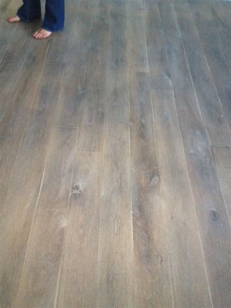 Fumed Rustic White Oak Grey Wood Floor Contemporary San Francisco