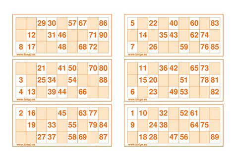 Cartela De Bingo Para Imprimir De 1 A 90 Educa