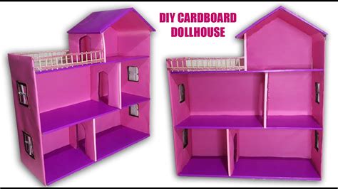 Diy Miniature Dollhouse Using Cardboard How To Make A Dollhouse Using