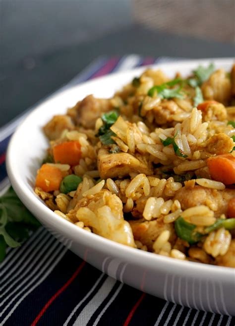 Healthy Chinese Chicken Egg Fried Rice Recipe