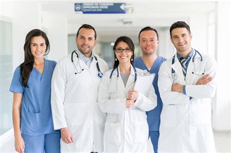 Group Of Doctors At The Hospital Stock Photo Download Image Now