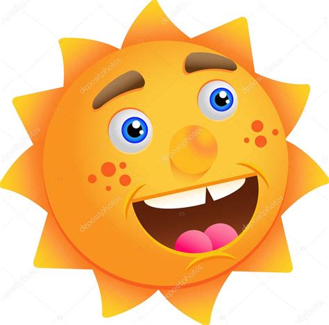 Funny Cartoon Sun — Stock Vector © Litvinchuk 7449789