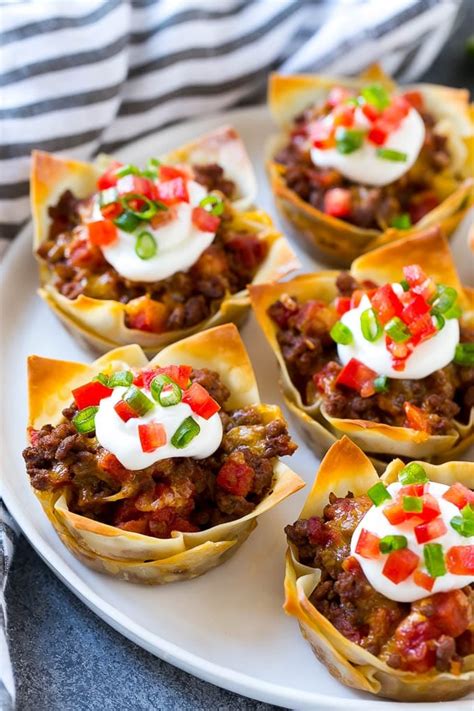 Taco Cups Game Day Food You Can Make In A Muffin Tin Popsugar Food