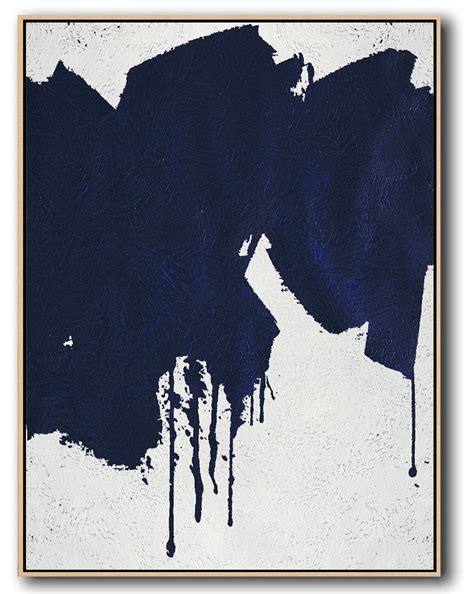 Buy Hand Painted Navy Blue Abstract Painting Online Photos Made Into