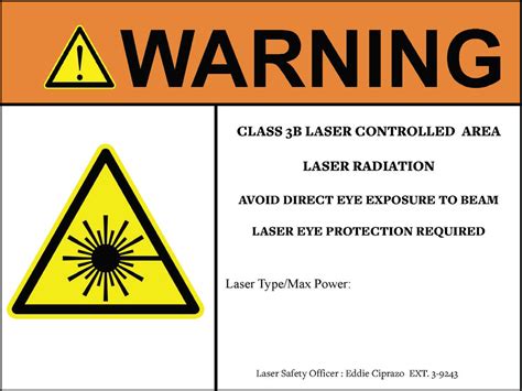 Appendix F Laser Hazard Warning Danger And Notice Signs Office Of