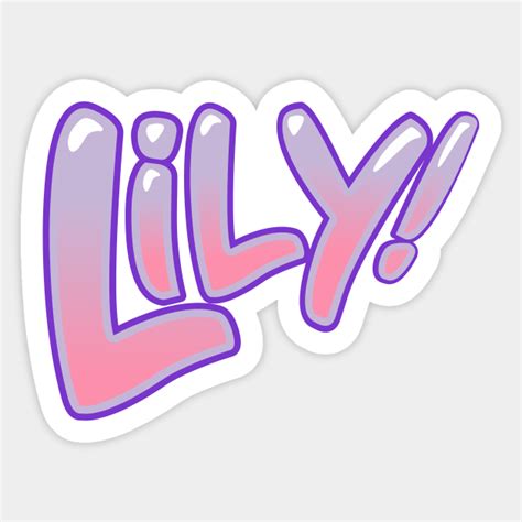 Lily Logo Lily Sticker Teepublic