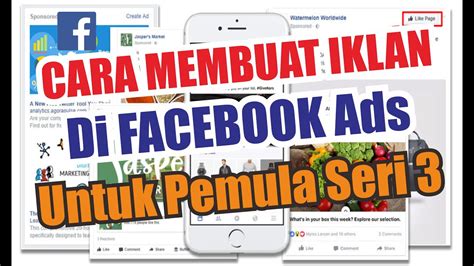 cara bikin iklan di facebook loker