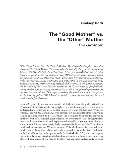 good mother pdf pdf mother temporary assistance for needy families