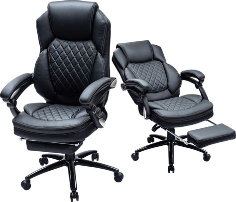 Kasorix Big And Tall Executive Home Office Chair With Footrest175