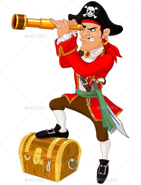 An Image Of A Pirate With A Telescope