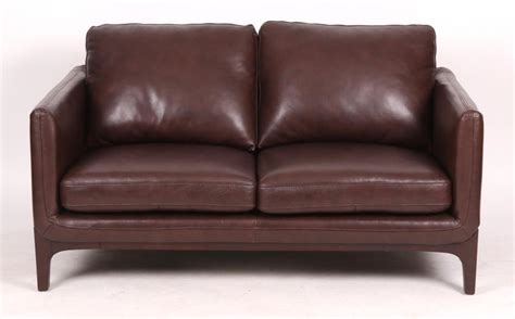 Bid Now A Contemporary Leather Loveseat Invalid Date Edt