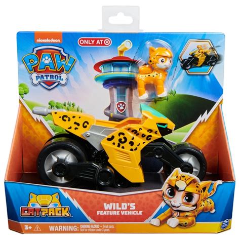 Paw Patrol Cat Pack Wild Cats Transforming Toy Motorcycle With
