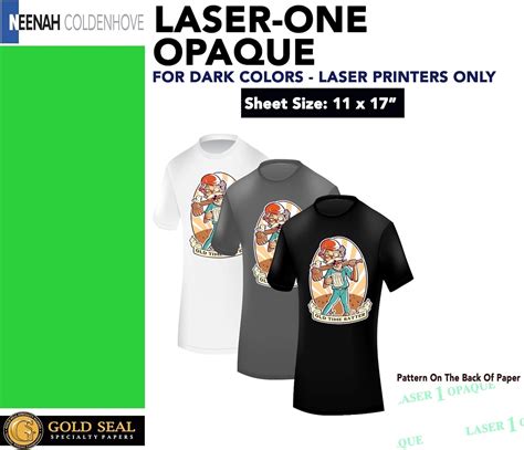 Laser Transfer Paper For Dark Fabric Neenah Laser 1