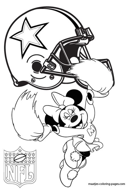 Dallas Cowboys Football Coloring Pages Coloring Home