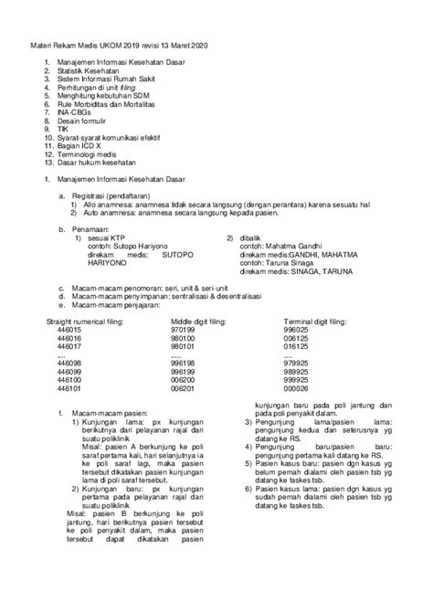 Populasi obyek dalam penelitian ini adalah seluruh berkas rekam medis pasien rawat. Contoh Soal Cpns Rekam Medis - nara.koksti.com