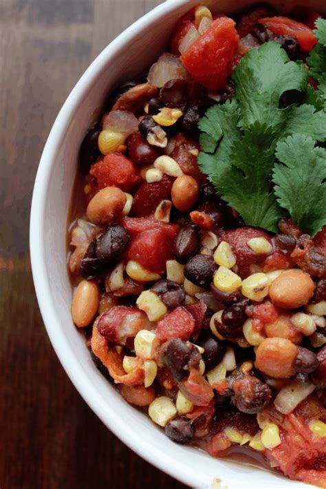 In helping you out even further, i've created a meal planner printable for you! Crock Pot Vegetarian Three Bean Chili