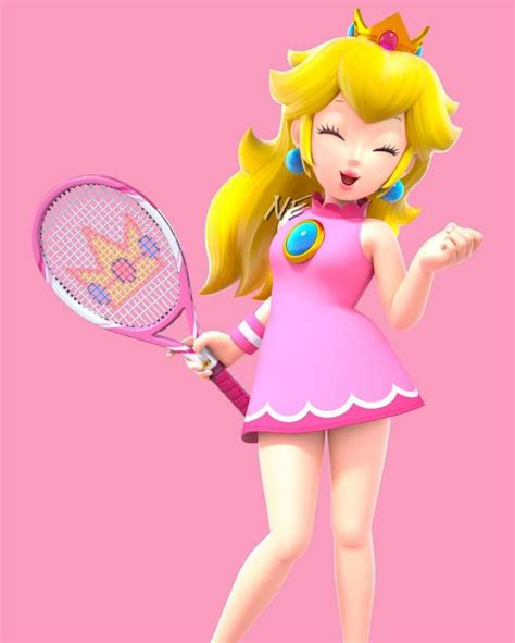 Princess Peach Tennis Outfit By Kazmakaneko On Deviantart