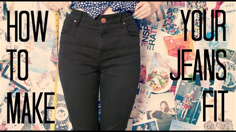 How To Make The Waist Of Your Jeans Smaller Youtube