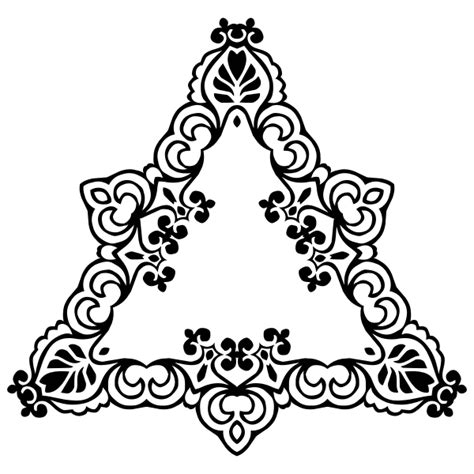 Triangular Decorative Border Free SVG