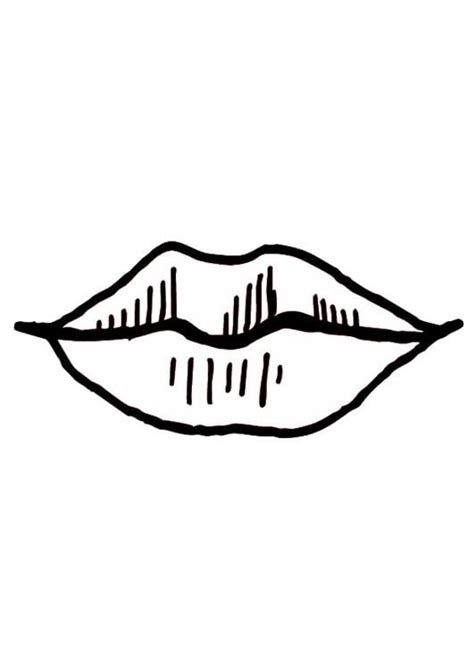 Coloriage bouche lèvres Coloriages Gratuits à Imprimer Dessin 9524