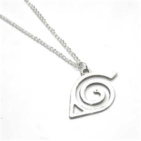 Naruto Necklace Hidden Leaf Village Symbol Anime Fandom Jewelry Otaku