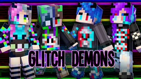 Glitch Demons By The Lucky Petals Minecraft Skin Pack Minecraft