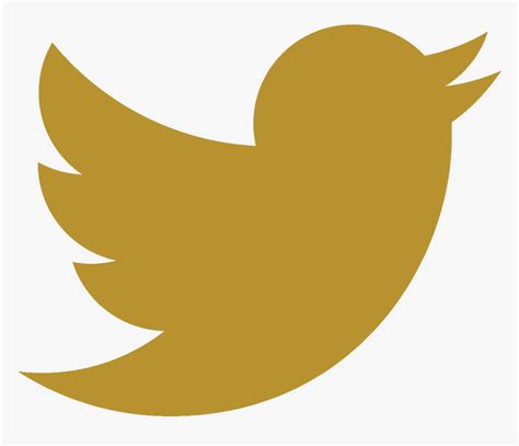 Golden Twitter Logo Png Png Download Gold Twitter Logo Transparent