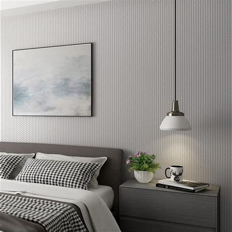 Beibehang Modern Minimalist Nordic Plain Hemp Gray Non Woven Wallpaper