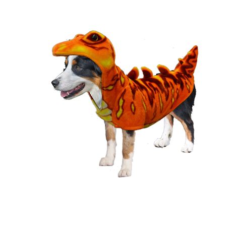 Dog Halloween Costumes Orange Stegosaurus Dinosaur Costume Canine