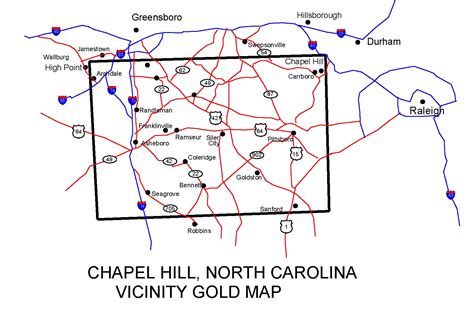 North Carolina Gold Maps Gold Placers And Gold Panning And Metal