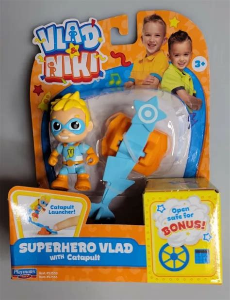 Vlad And Niki Superhero Vlad With Catapult Figure Set W Bonus Surprise