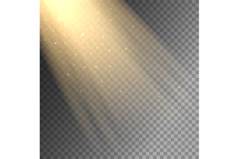 Ray of light on transparent background By vectortatu | TheHungryJPEG.com