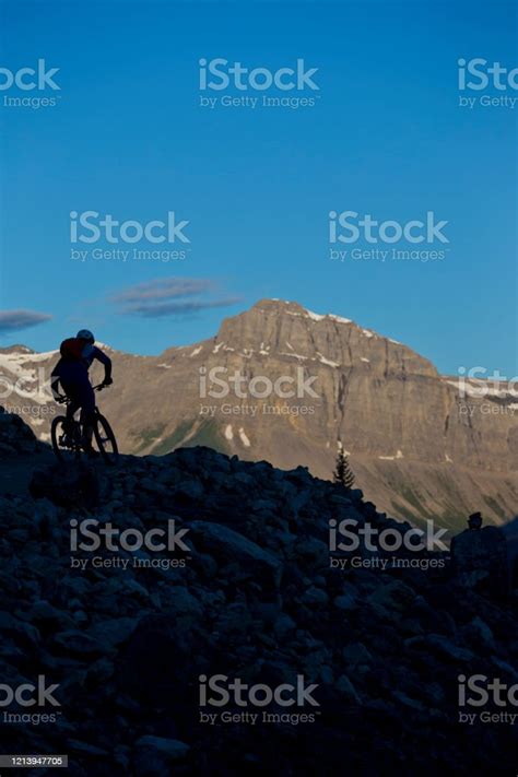 High Rockies Trail Mountain Bike Ride Stock Photo Download Image Now