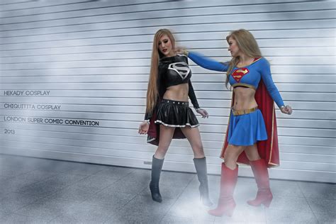 Epic Supergirls Fighting Cosplay Dark Supergirl And Supe Flickr