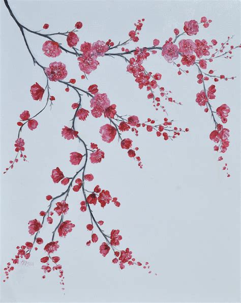 Cherry Blossom Painting Paintings Of Cherry Blossom Cherry Blossom