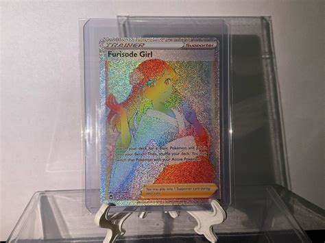 Furisode Girl 205195 Full Art Trainer Rainbow Rare Pokemon Tcg Silver Tempest Values Mavin