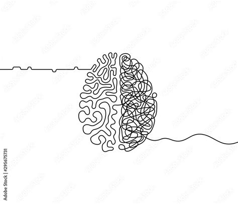 Human Brain Creativity Vs Logic Chaos And Order A Continuous Line