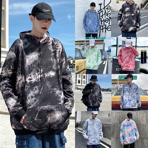 【hoodie】 【health】 【ready Stock】 【m 5xl】2020 New Korean Fashion Hoodies For Men Japanese Tie Dye