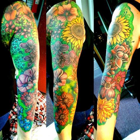 Flower Sleeve Tattoo Designs Ideas Design Trends Flower Sleeve Flower Tattoo Sleeve