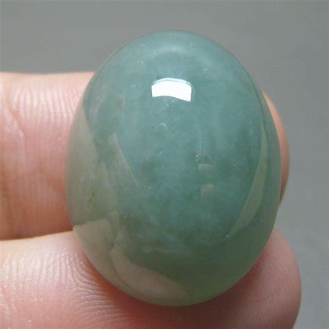 Green Jade Stone Untreated Jadeite Cabochon Burmese Natural Etsy Canada