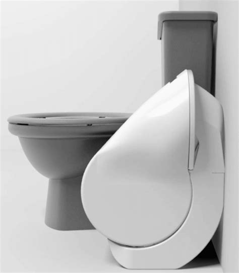 Futuristic Toilet Folds Up To Save You Space Reviewed