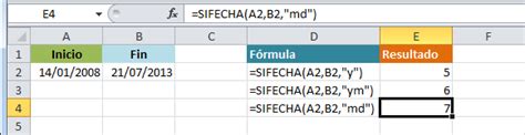 Calcular Años Meses Y Días Entre Dos Fechas En Excel Excel Total
