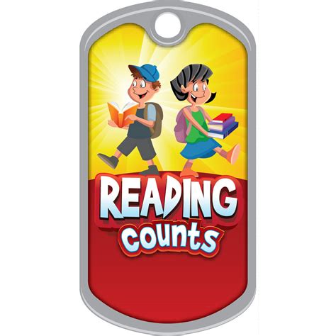 Metal Brag Tags - Reading Counts - Metal BragTags® - School Products