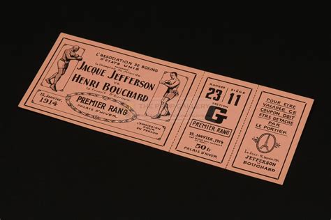 The Prop Gallery | Boxing ticket