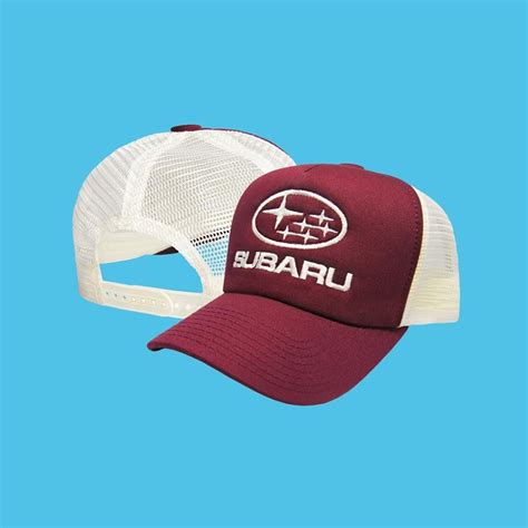 Subaru Trucker Mesh Baseball Cap Embroidered Logo Adjustable Size