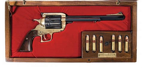 Massive Golden Bison Bull Single Action Revolver In 45 70 Go