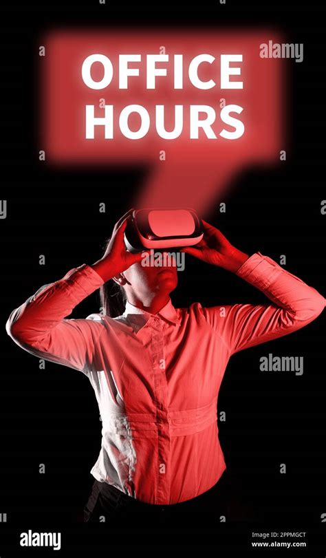 Writing Displaying Text Office Hours Conceptual Photo The Hours Which