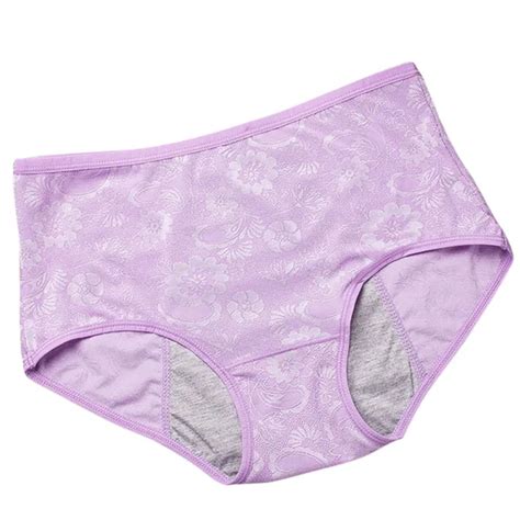 Menstrual Period Underwear Women Nylon Panties Ladies Seamless Mid Waist Jacquard Panties